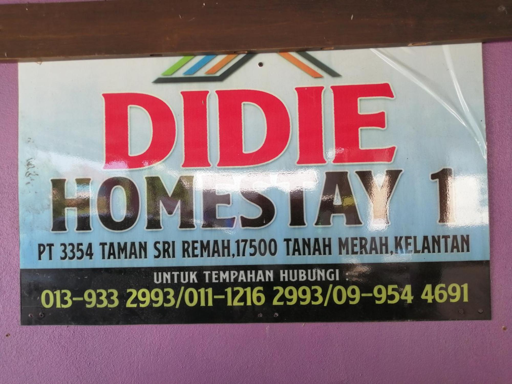 Didie Homestay 1 Tanah Merah  Rom bilde